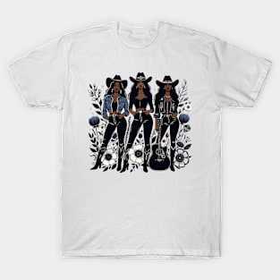 black cowgirl melanin black history texas T-Shirt